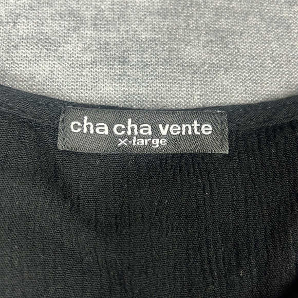 Cha Cha Vente Women’s XL Embroidered Gauzy Cotton Top Blouse Boho - Picture 3 of 8